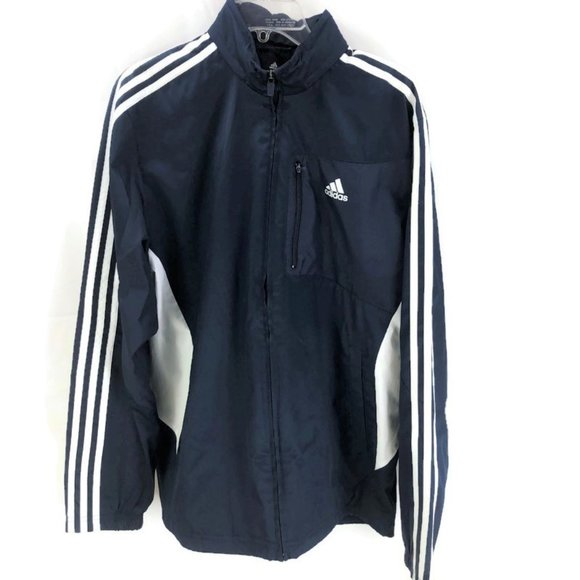 adidas Other - ADIDAS Drive 2 Men's Size M Wind Jacket Mesh Lined Navy Blue